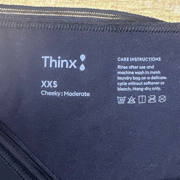 NWT Thinx Cheeky Black Period Underwear Light Absorbency - Picture 7 of 8